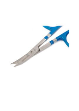 Smhaen Scissor Curved 4" Tungsten Blue - open