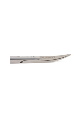 Smhaen Scissor Curved 4" Tungsten Blue - Close up