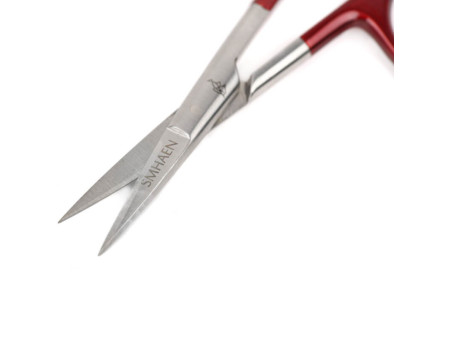 Smhaen Scissor Straight 4" Tungsten Red - Close up