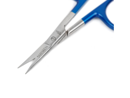 Smhaen Scissor Straight 4" Tungsten Blue - Close up