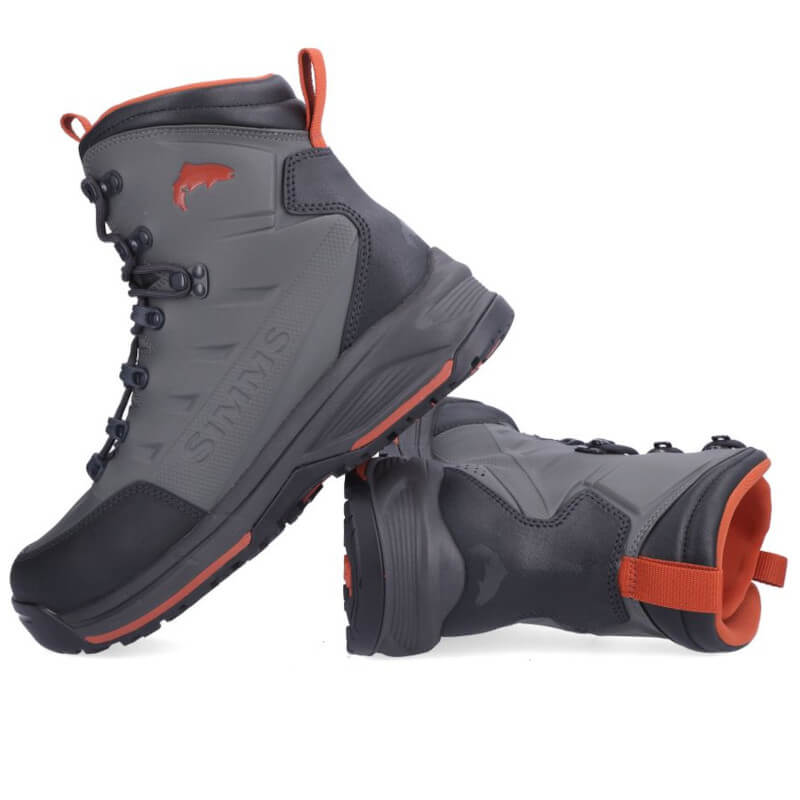 Simms Freestone Boot - Felt Gunmetal - From Back