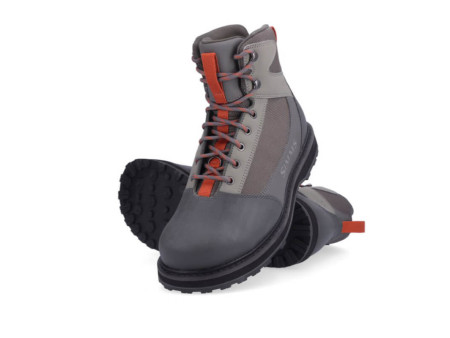 Simms Tributary Boot rubber Basalt - Front and sole