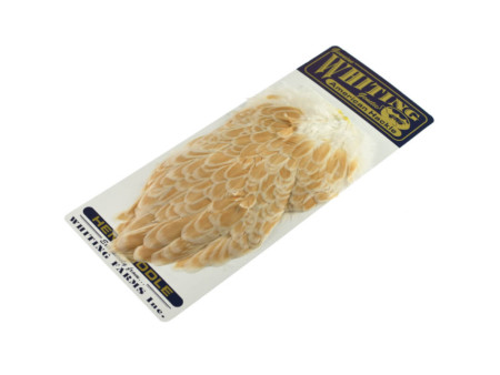 Whiting American Hen Saddle - Buff laced Ginger