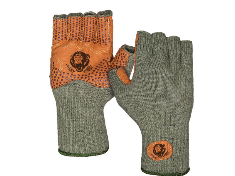 Fish Monkey Wooly Half Finger Gloves