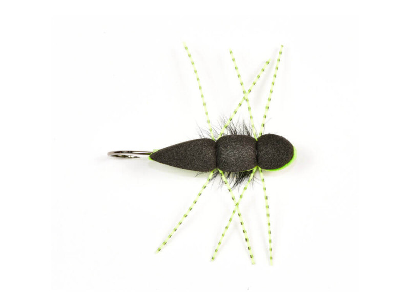 Skater Black Green Helmet