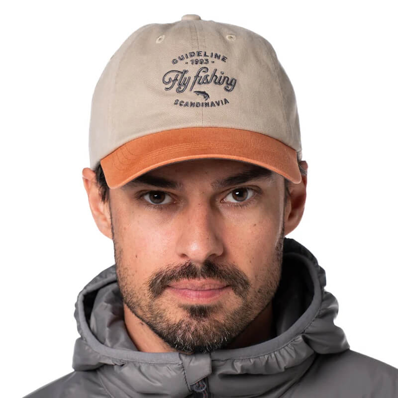 Guideline Fly Fishing Cap - Khaki/Pumpkin