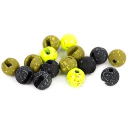 Mottled Tactical Slotted Tungsten Beads 5,5 mm