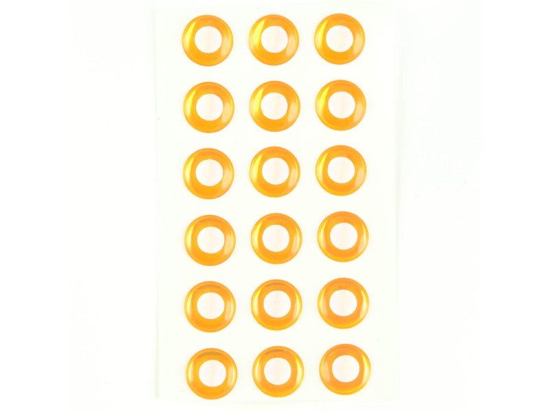 Epoxy Eyes - White/Orange