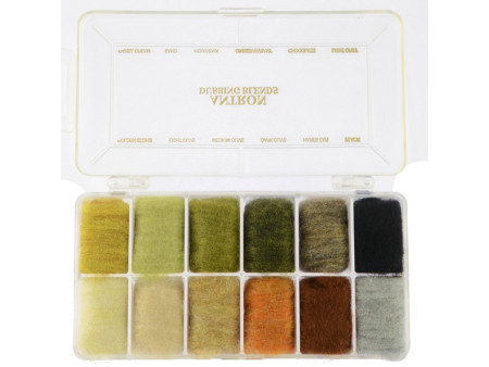 Antron Dubbing Dispenser 12 färger