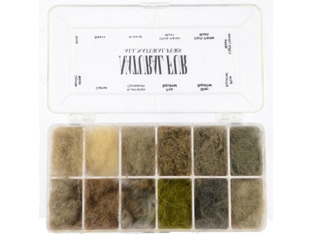 Natural Fur 12 färger - dubbing - Öppet lock