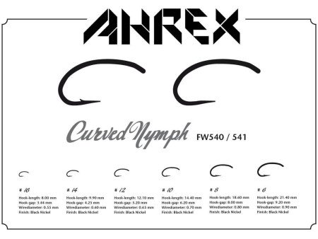 Ahrex FW541 – Curved Nymph Barbless