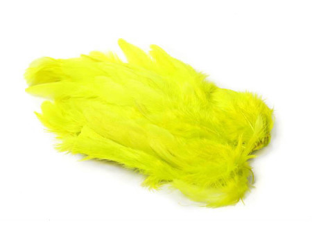 Hen patches/Soft hackle -  Fl Yellow Chartreuse