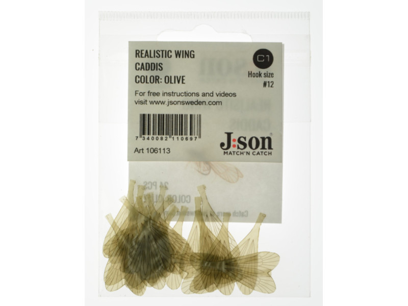 Realistic Wing Caddis - Olive