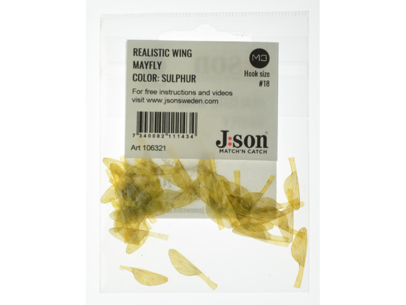 Realistic Wing MayFly - Sulphur