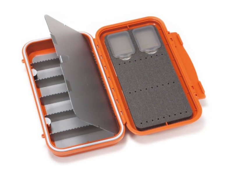 C&F Large 2-Row Waterproof Tube Fly Case w. 6 comp.