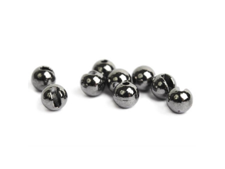 Slotted Tungsten Beads - Black Nickel