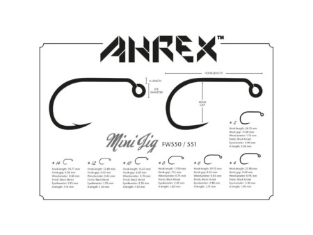 Ahrex FW550 Mini Jig - Chart