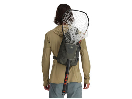 Simms Tributary Sling Pack - Back - in use