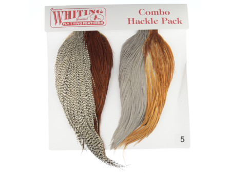 Whiting Introductory Hackle - Pack 5