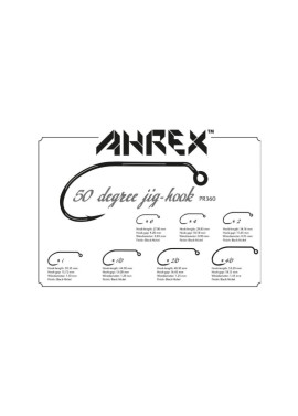Ahrex PR360 50 Degree Jig Hook - Chart